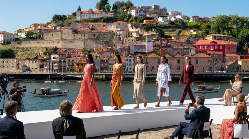 Desfile de moda na cidade do Porto
